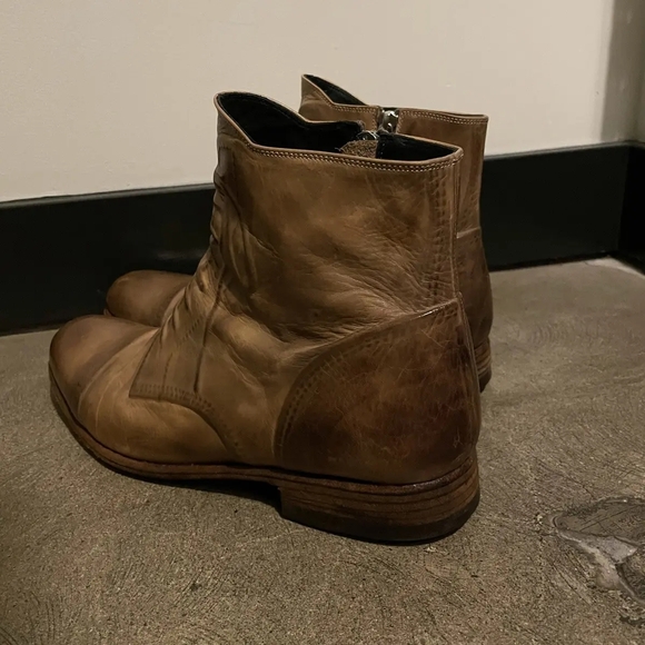 Maison Mihara Yasuhiro Light Brown Leather Boots